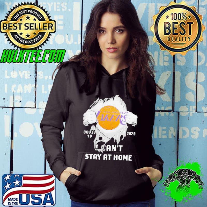 Official Blood Inside Me Los Angeles Lakers Covid 19 2020 I Can’t Stay At Home Shirt