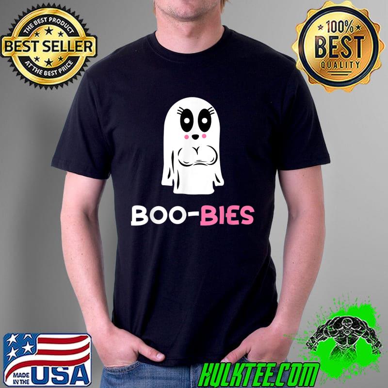 Official funny Female Kawaii Ghost with Boo-Bies, Halloween Costume T-Shirt Unisex Official funny Female Kawaii Ghost with Boo-Bies, Halloween Costume T-Shirt Unisex