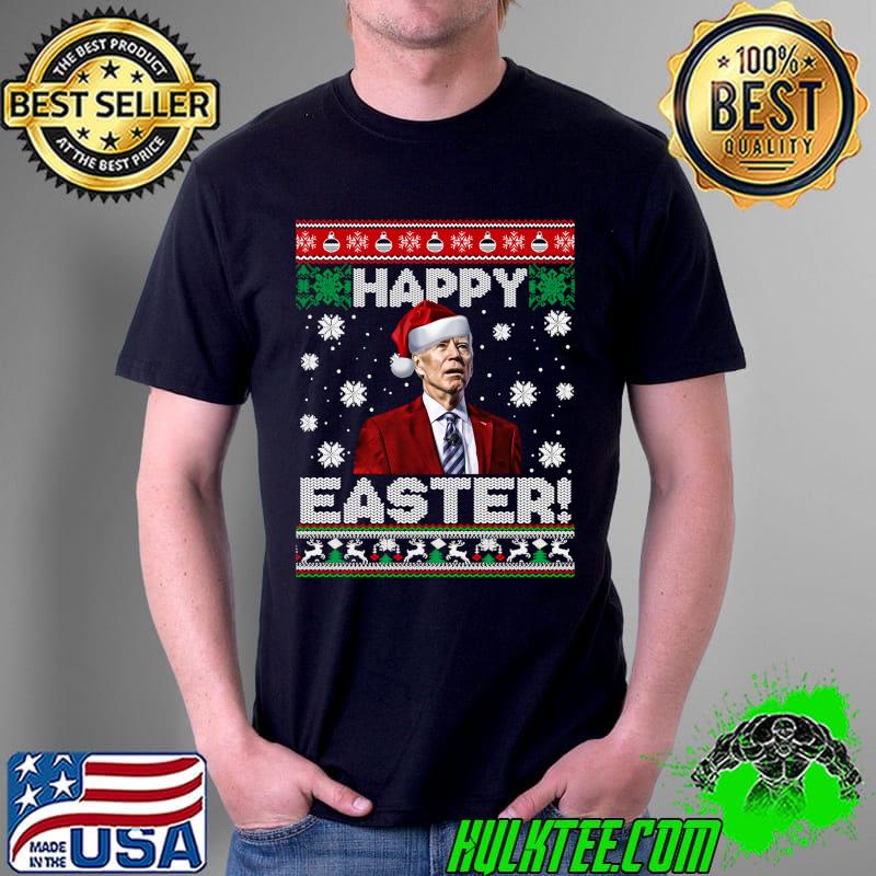 Official funny Joe Biden Happy Easter Ugly Christmas Sweater T-s Unisex Official funny Joe Biden Happy Easter Ugly Christmas Sweater T-s Unisex
