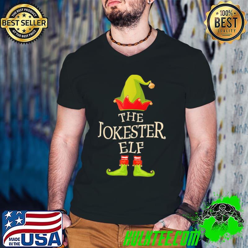 Official Funny Jokester Elf Group Matching Family Christmas Holiday 2021 T-Shirt