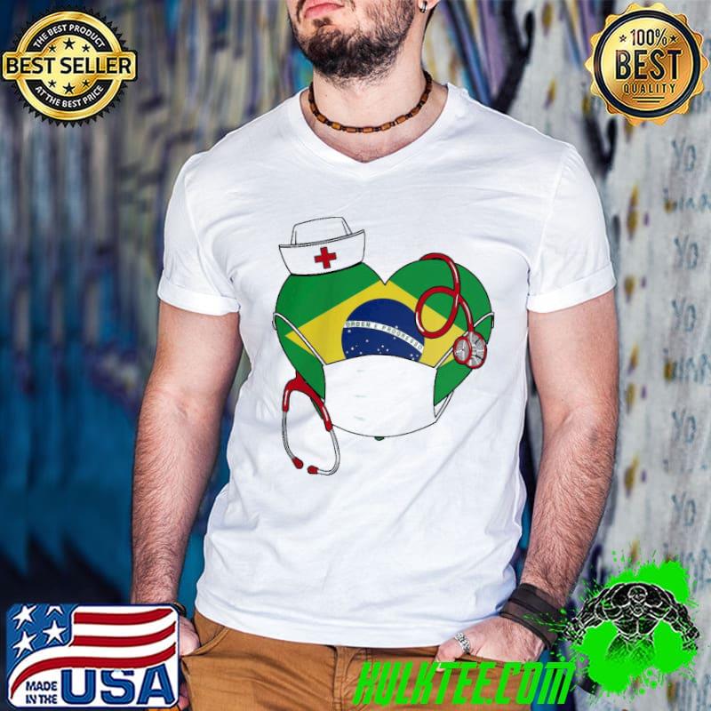 Official Nurse Brazil Heart Shirt