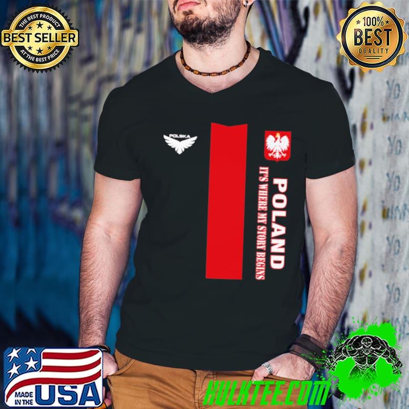 Official Poland its where my story begins dsa 2 logo shirt