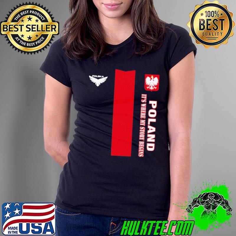 Official Poland its where my story begins dsa 2 logo Ladies Tee Official Poland its where my story begins dsa 2 logo Ladies Tee