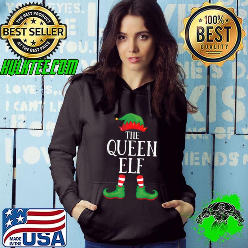 Official queen Elf Matching Group Xmas Funny Family Christmas T-Shirt Hoodie Official queen Elf Matching Group Xmas Funny Family Christmas T-Shirt Hoodie