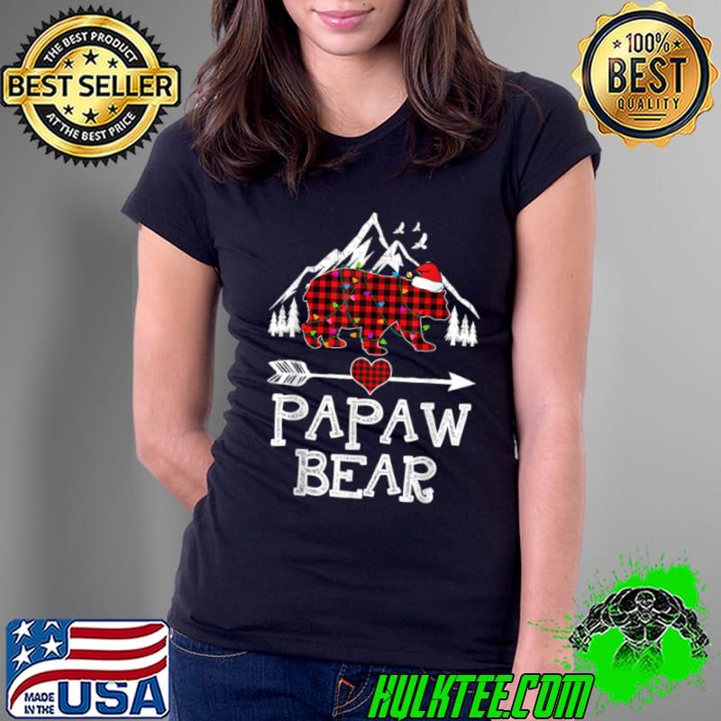 Official Red Plaid Papaw Bear Buffalo Matching Family Pajama T Shirt Ladies Tee Official Red Plaid Papaw Bear Buffalo Matching Family Pajama T Shirt Ladies Tee