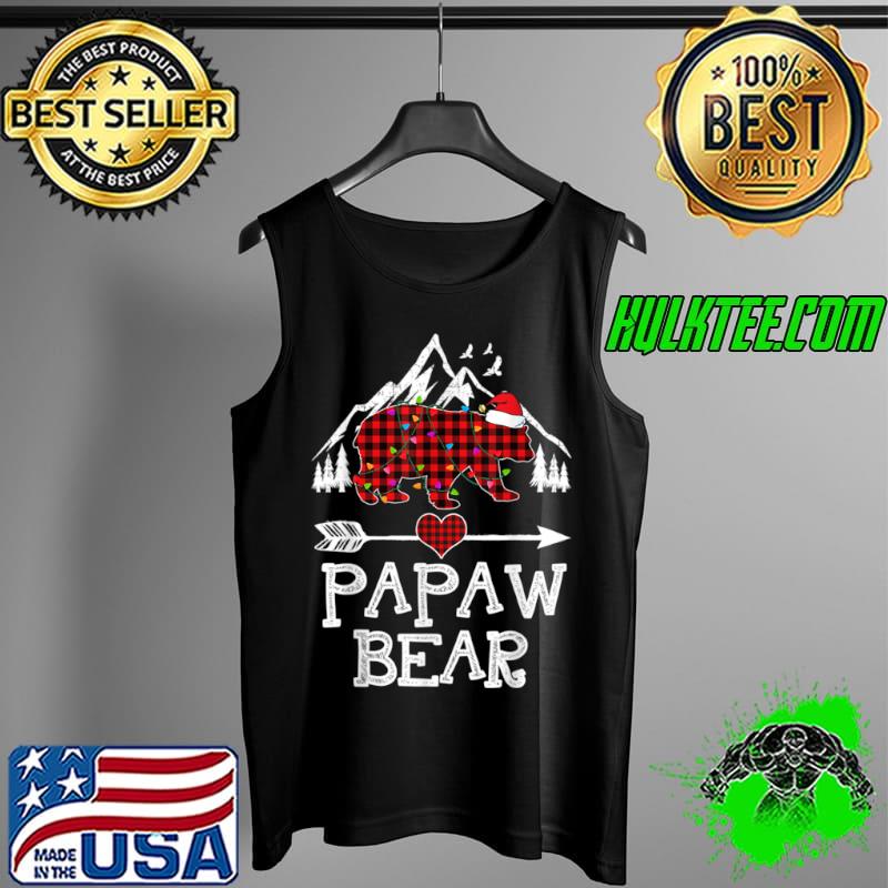 Official Red Plaid Papaw Bear Buffalo Matching Family Pajama T Shirt Tank Top Official Red Plaid Papaw Bear Buffalo Matching Family Pajama T Shirt Tank Top