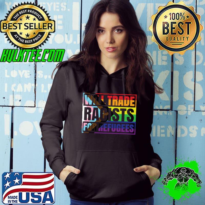 Official refugees Immigrants LGBT Latinx Trans Flag Mexican Minority T-shirt