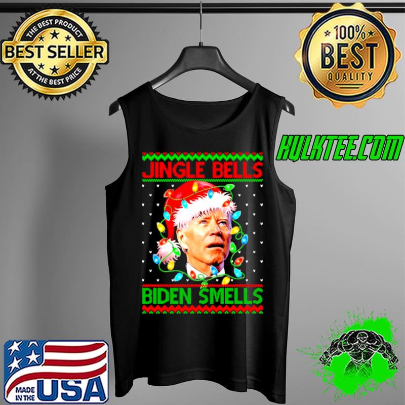 Official Santa Biden Jingle Bells Biden Smells Ugly Christmas Tank Top Official Santa Biden Jingle Bells Biden Smells Ugly Christmas Tank Top