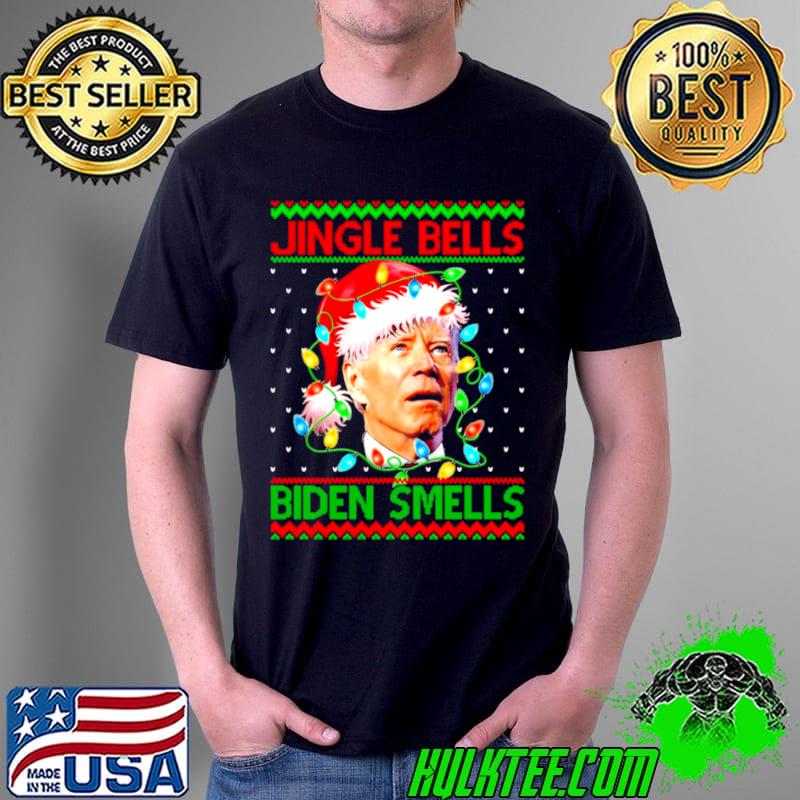Official Santa Biden Jingle Bells Biden Smells Ugly Christmas Unisex Official Santa Biden Jingle Bells Biden Smells Ugly Christmas Unisex