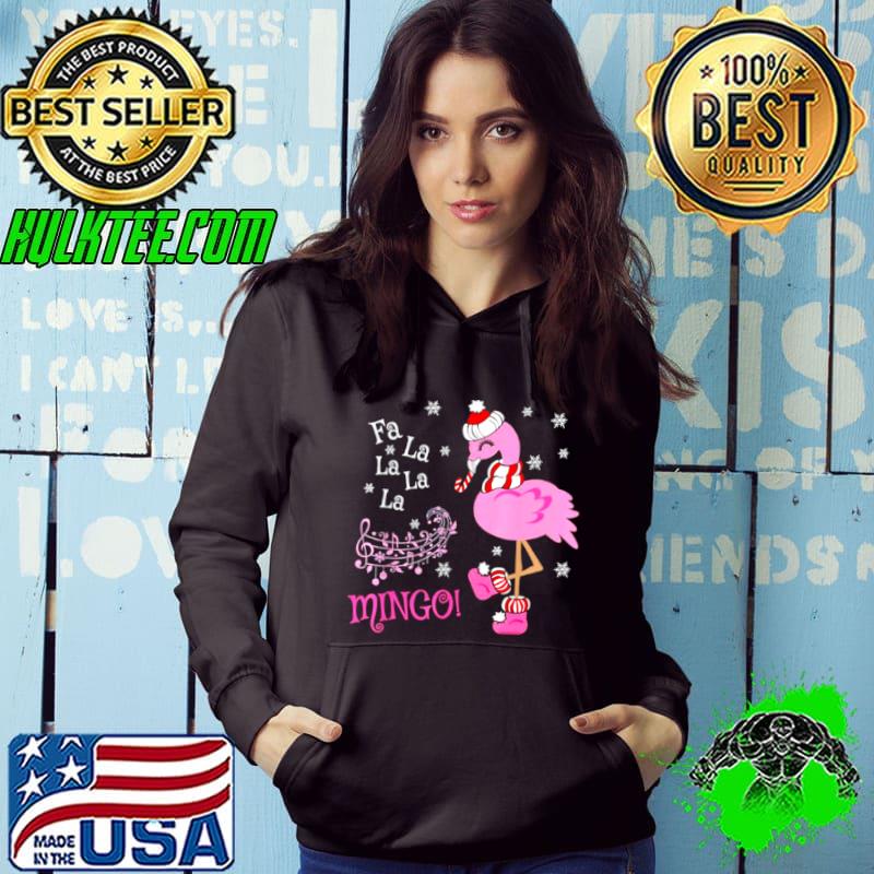 Official Santa Flamingo Fa La La La La Mingo Christmas Shirt
