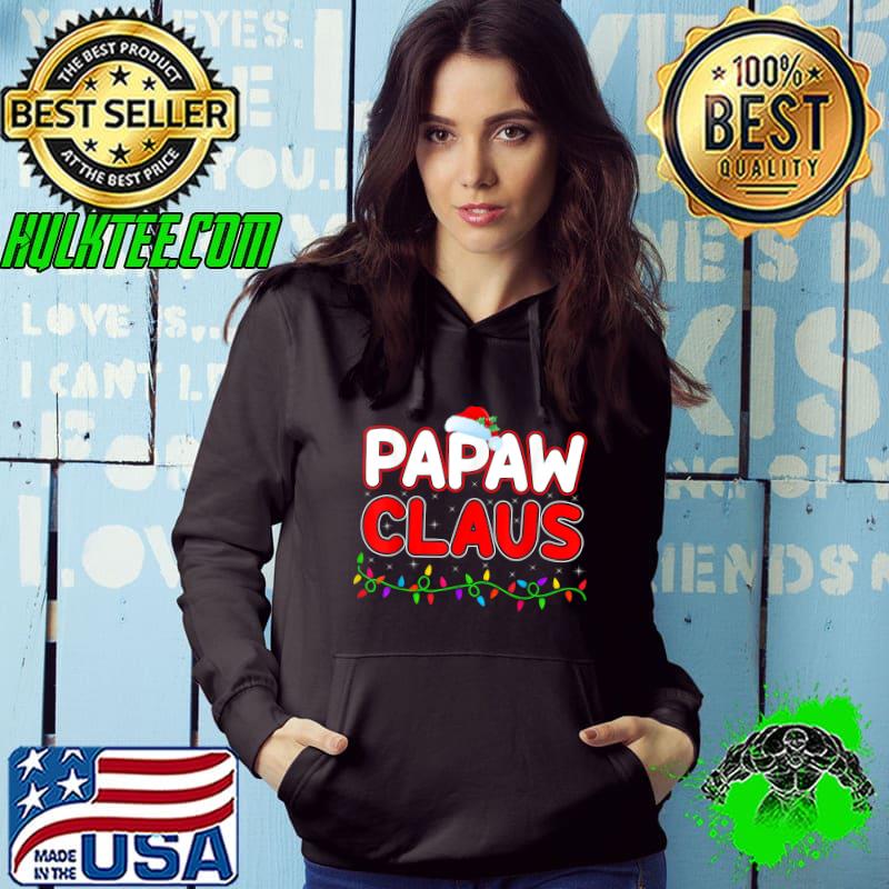 Official santa Xmas Lighting Family Matching Papaw Claus Christmas T-Shirt