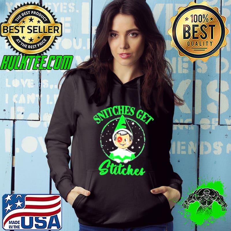 Official Snitches Get Stitches Christmas Elf Shirt