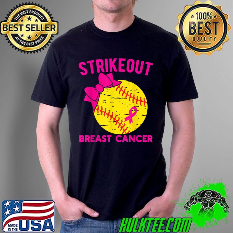Official strike Out Breast Cancer Awareness Vintage Softball Fighters T-Shirt Unisex Official strike Out Breast Cancer Awareness Vintage Softball Fighters T-Shirt Unisex