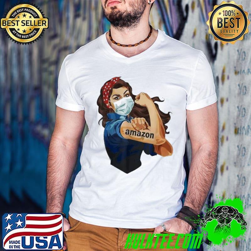 Official Strong Woman Mask Tattoo Amazon Shirt Official Strong Woman Mask Tattoo Amazon Shirt