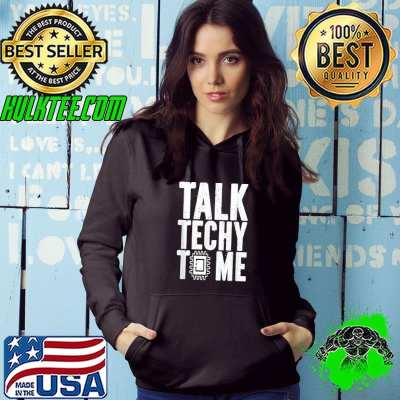 Official talk Techy To Me Funny Retro Vintage Technophobe T-Shirt Official talk Techy To Me Funny Retro Vintage Technophobe T-Shirt