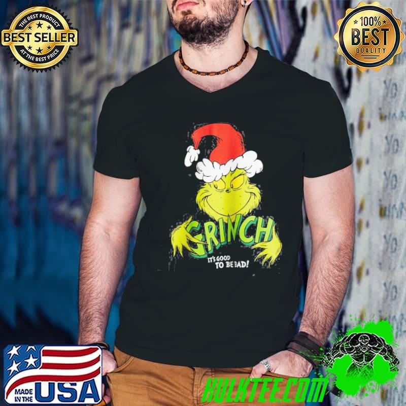 Official The Grinch It's Good To Be Bad Christmas Shirt