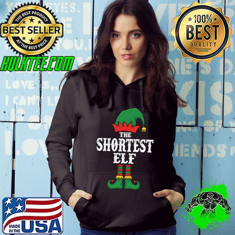 Official The Shortest Elf Christmas Pajama Idea Family Matching Funny T- Hoodie Official The Shortest Elf Christmas Pajama Idea Family Matching Funny T- Hoodie