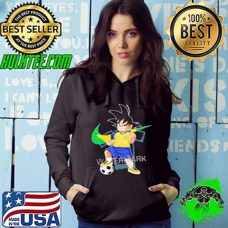 Original 2018 World Cup Brazil Team Goku Dragon Ball x Nike Shirt
