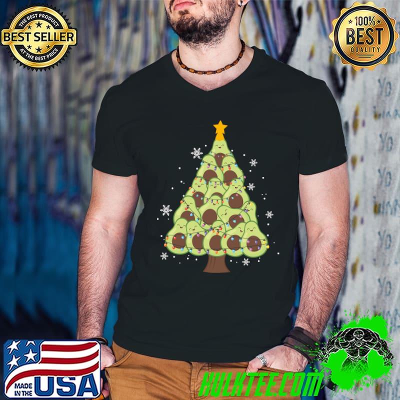 Original avocado Christmas Tree Merry Xmas Avocado T-Shirt