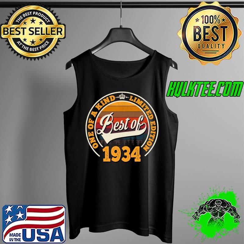 Original best Of 1934 88th Birthday Gift For 88 Years Old Vintage T-s Tank Top Original best Of 1934 88th Birthday Gift For 88 Years Old Vintage T-s Tank Top