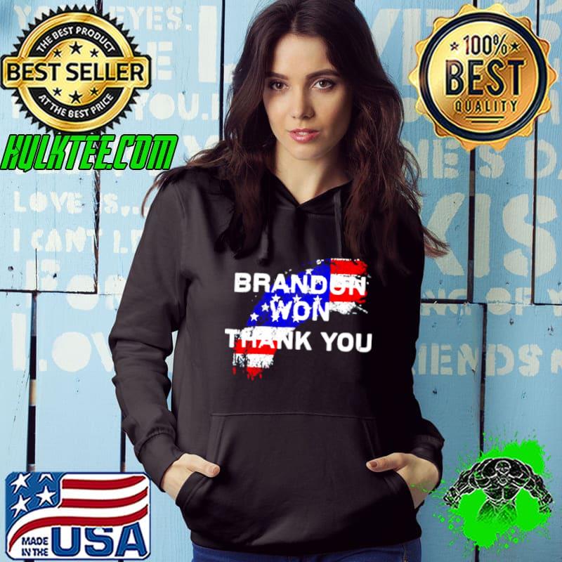 Original Brandon won thank you shirt