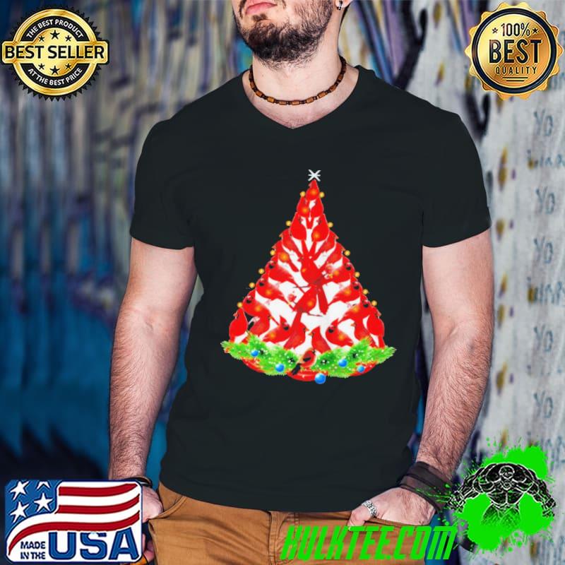 Original Cardinal bird christmas tree shirt