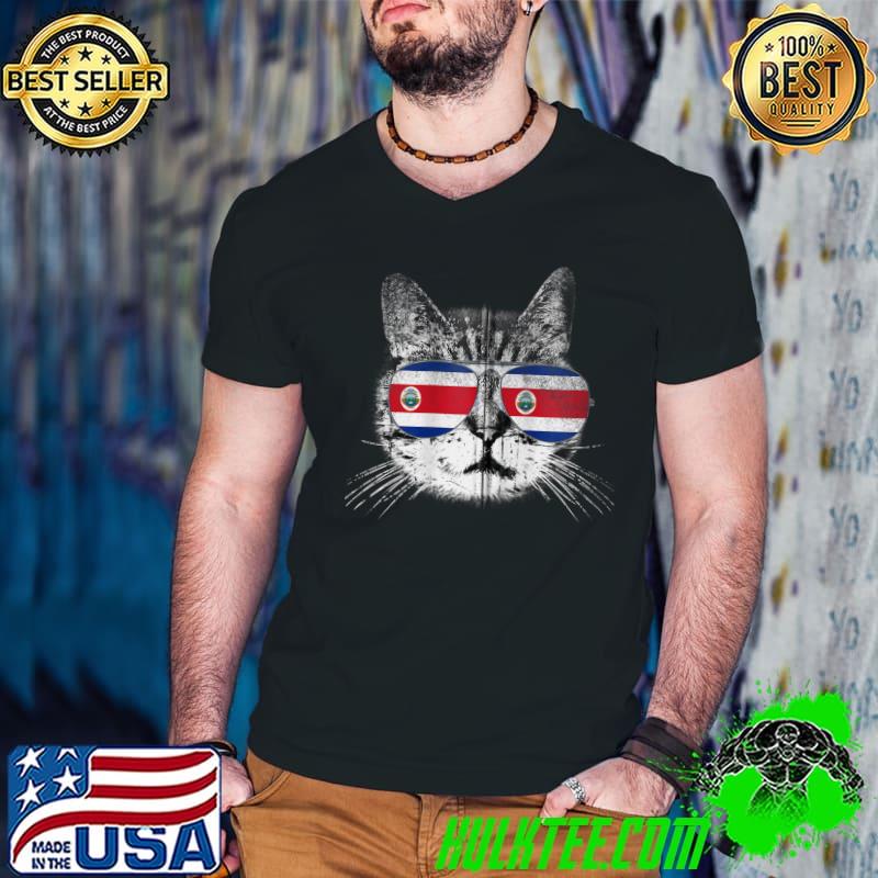 Original cat Costa Rica Flag Country Pride T-Shirt