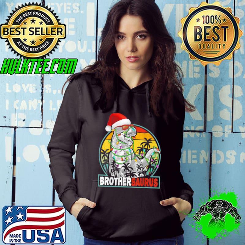 Original Christmas Dinosaur Vintage Rex Pajamas Boys Xmas Lights Shirt