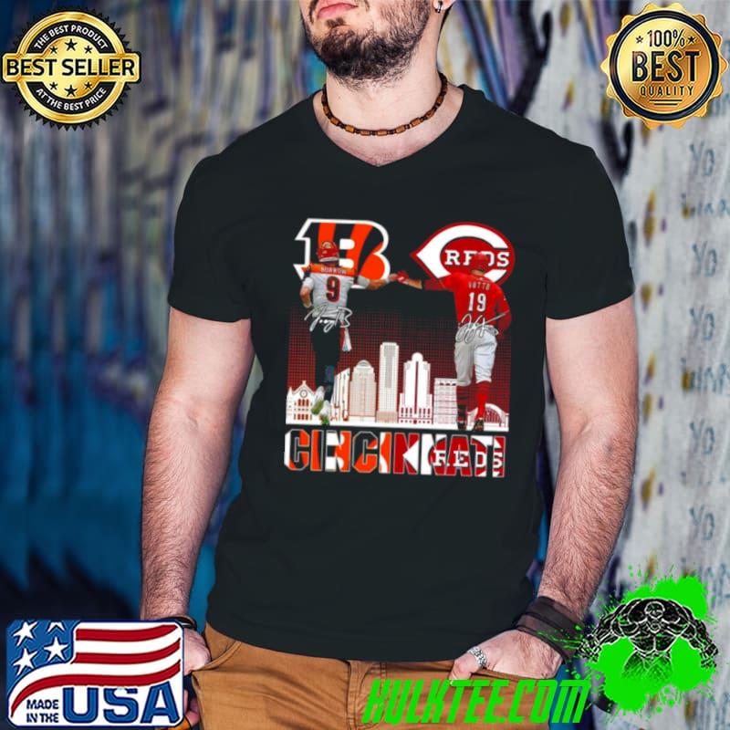 Original Cincinnati Bengals Burrow And Cincinnati Reds Castellanos Signature Shirt Original Cincinnati Bengals Burrow And Cincinnati Reds Castellanos Signature Shirt
