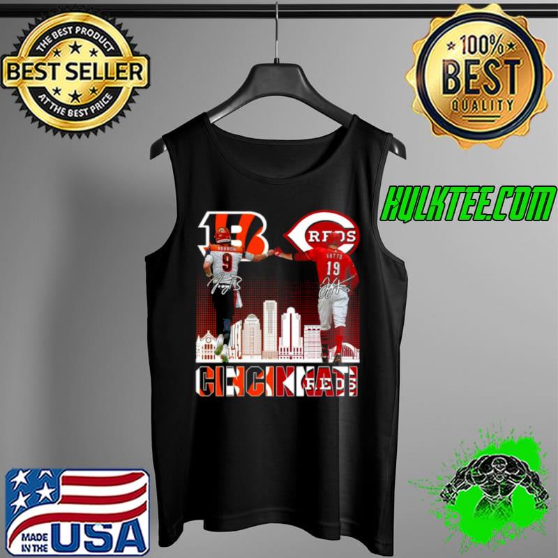 Original Cincinnati Bengals Burrow And Cincinnati Reds Castellanos Signature Shirt Tank Top Original Cincinnati Bengals Burrow And Cincinnati Reds Castellanos Signature Shirt Tank Top