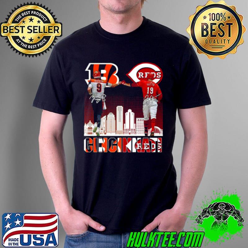 Original Cincinnati Bengals Burrow And Cincinnati Reds Castellanos Signature Shirt Unisex Original Cincinnati Bengals Burrow And Cincinnati Reds Castellanos Signature Shirt Unisex
