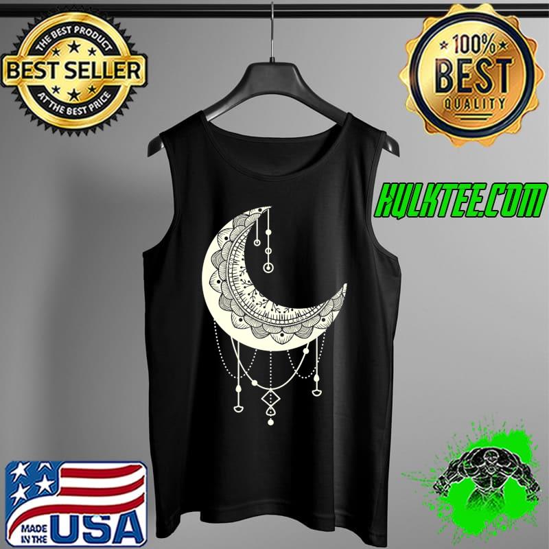 Original crescent Moon Mandala Art Yoga Om Meditation Boho Arabic Premium T-Shirt Tank Top Original crescent Moon Mandala Art Yoga Om Meditation Boho Arabic Premium T-Shirt Tank Top