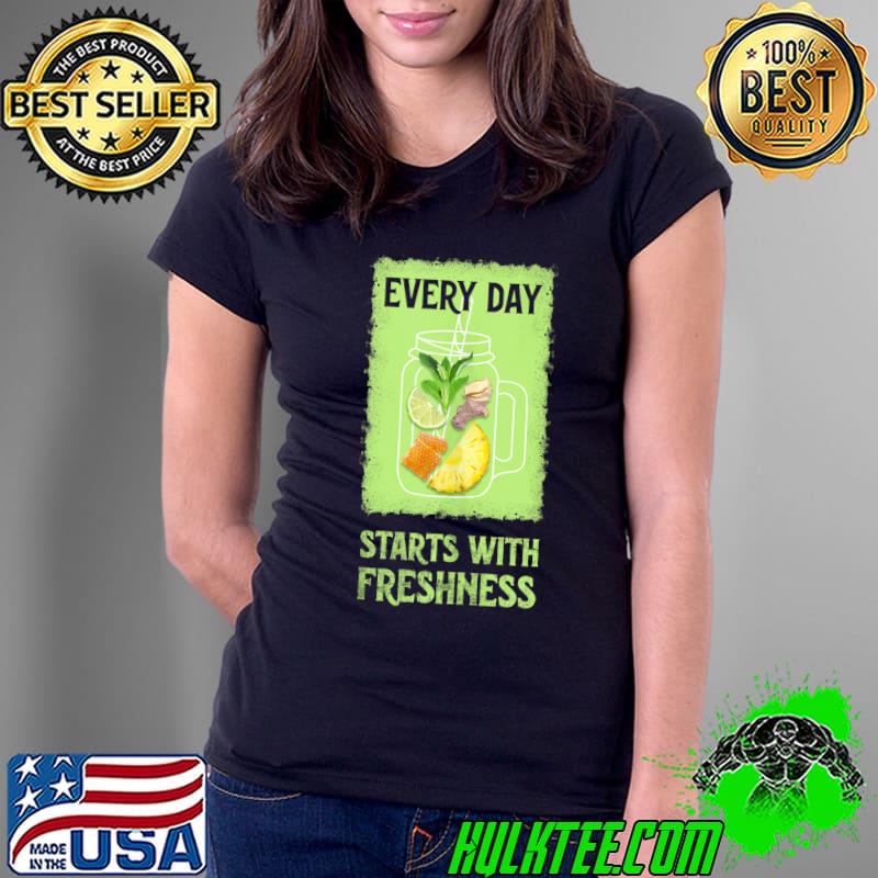 Original fresh Juice Healthy Eating Theme Ginger Mint Honey Pineapple T-s Ladies Tee Original fresh Juice Healthy Eating Theme Ginger Mint Honey Pineapple T-s Ladies Tee