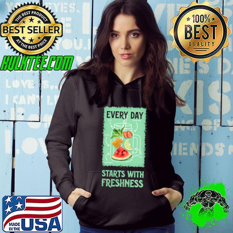 Original fresh Juice Healthy Eating Theme Lime Mint Honey Strawberry T-shirt