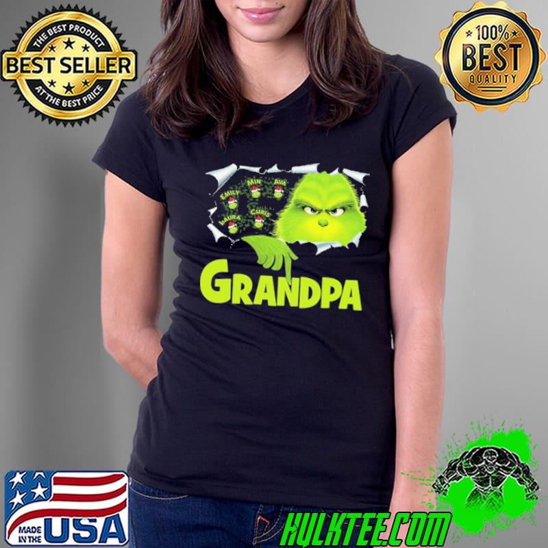 Original grinch Emily Min Ava Laura Curis Grandpa Christmas Shirt Ladies Tee Original grinch Emily Min Ava Laura Curis Grandpa Christmas Shirt Ladies Tee