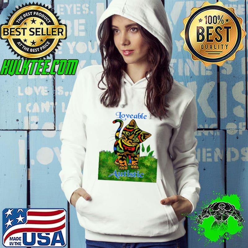 Original Loveable Autistic cat T-shirt