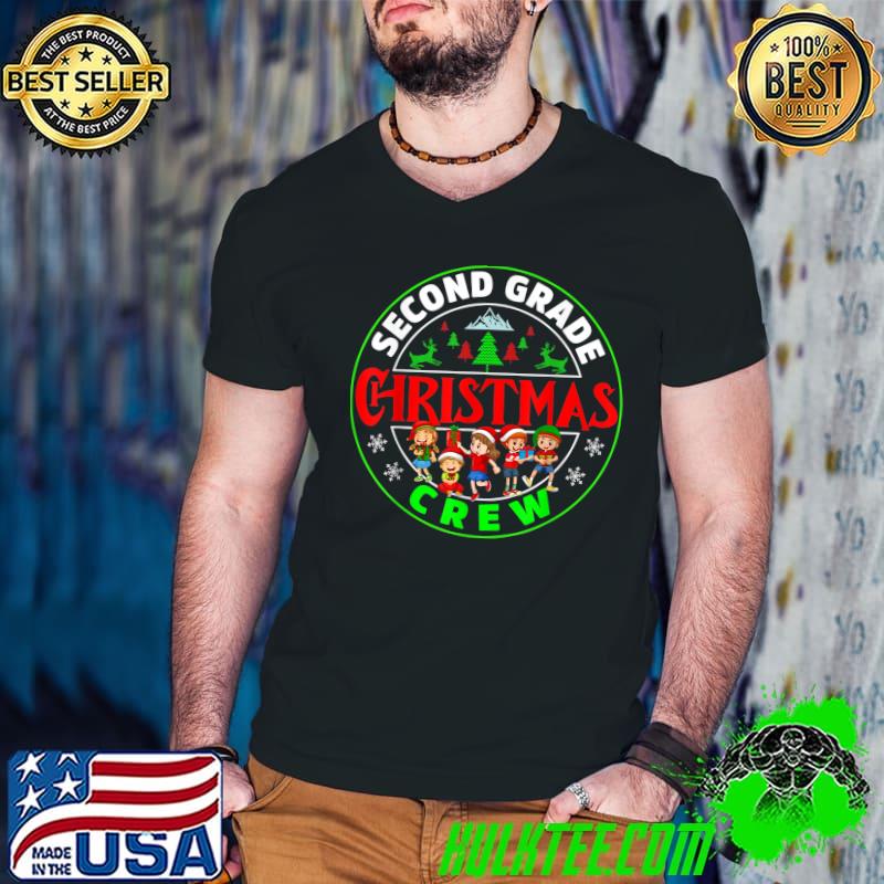 Original Second Grade Christmas Crew Christmas Kids Student Teacher T-Shirt Guys V Neck Original Second Grade Christmas Crew Christmas Kids Student Teacher T-Shirt Guys V Neck