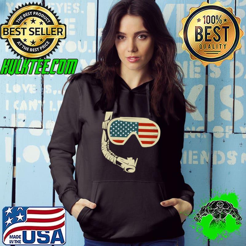 Original usa diving mask divers snorkeling swim dive diver T-shirt