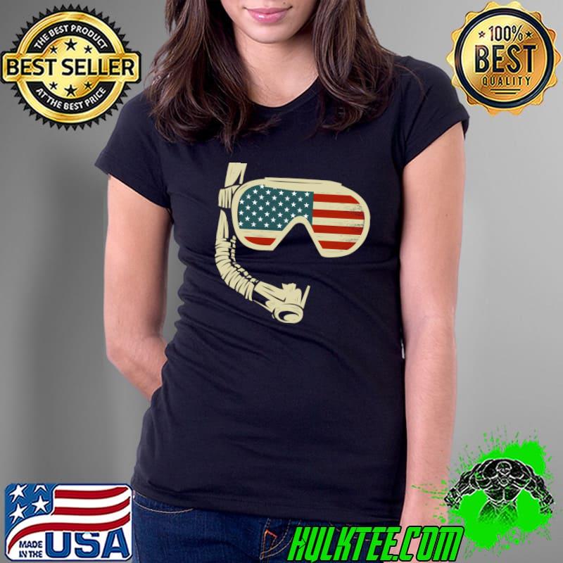 Original usa diving mask divers snorkeling swim dive diver T-s Ladies Tee Original usa diving mask divers snorkeling swim dive diver T-s Ladies Tee