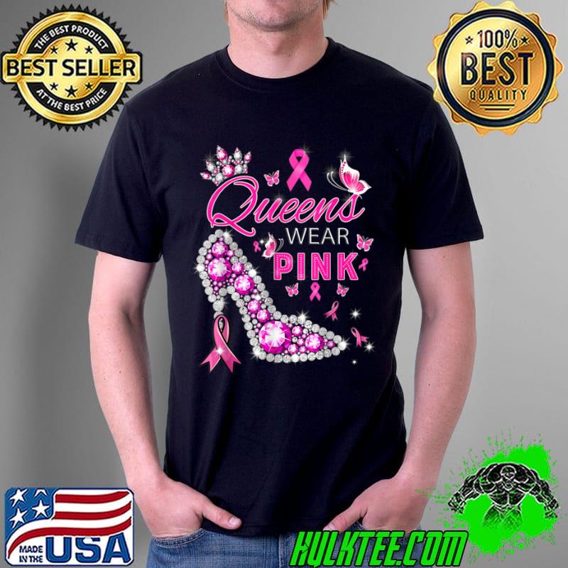 Original Womens Queens wear pink breast cancer awareness ribbon T Shirt Unisex Original Womens Queens wear pink breast cancer awareness ribbon T Shirt Unisex