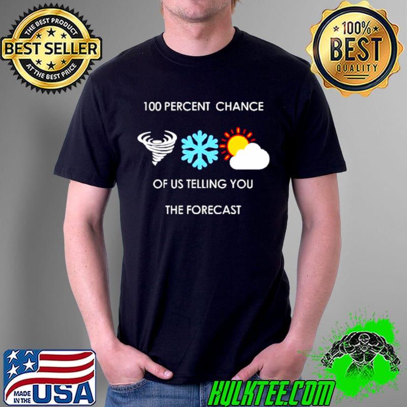 Premium 100 percent chance of us telling you the forecast Unisex Premium 100 percent chance of us telling you the forecast Unisex