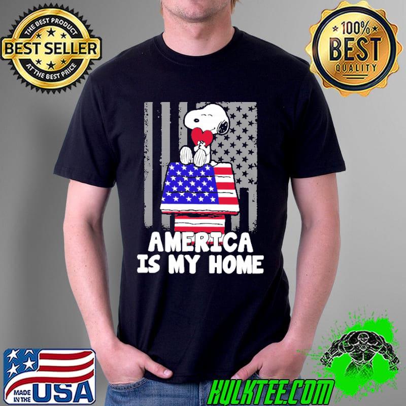 Premium america Is My Home Independence Day 4th Of July Snoopy Shirt Unisex Premium america Is My Home Independence Day 4th Of July Snoopy Shirt Unisex