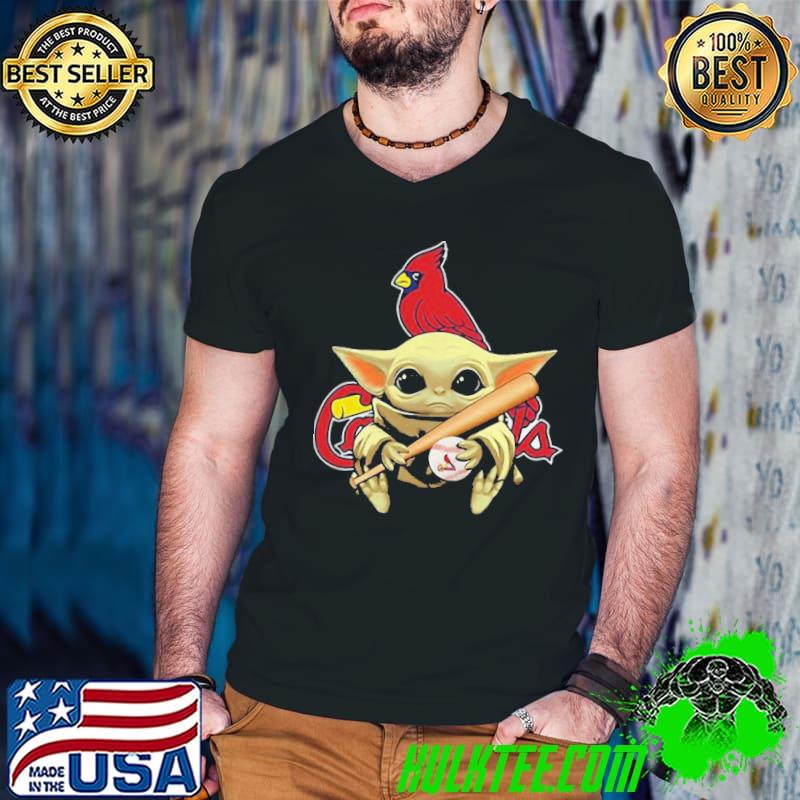 Premium Baby Yoda St Louis Cardinals Shirt Guys V Neck Premium Baby Yoda St Louis Cardinals Shirt Guys V Neck