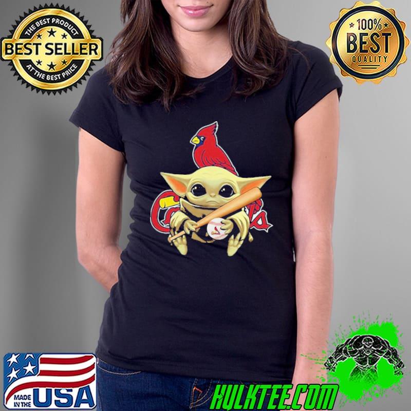 Premium Baby Yoda St Louis Cardinals Shirt Ladies Tee Premium Baby Yoda St Louis Cardinals Shirt Ladies Tee