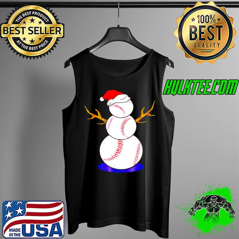 Premium baseball snowman Christmas Tank Top Premium baseball snowman Christmas Tank Top