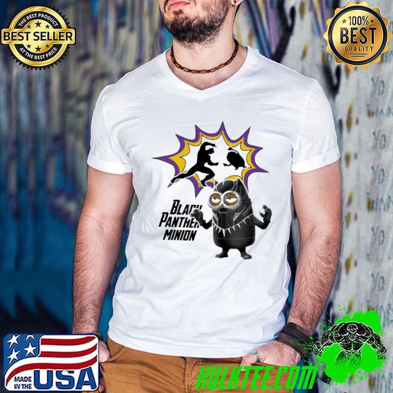 Premium black Panther And Minion Fusion Black Minion Shirt