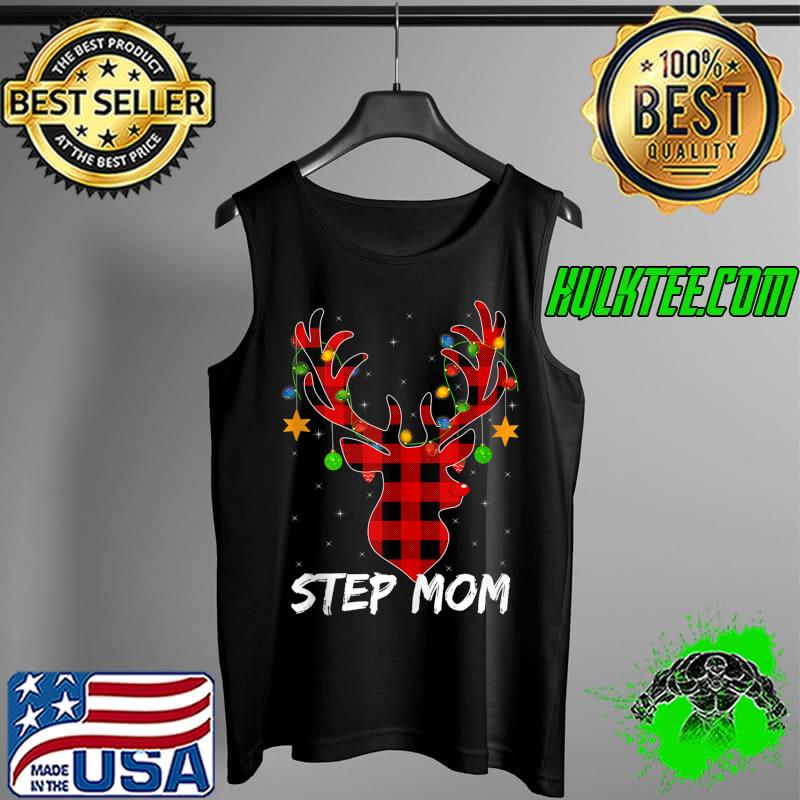 Premium buffalo Plaid Matching Reindeer Step Mom Christmas Pajama T-Shirt Tank Top Premium buffalo Plaid Matching Reindeer Step Mom Christmas Pajama T-Shirt Tank Top