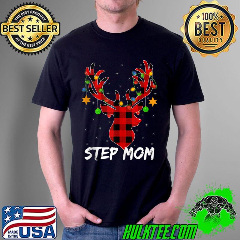 Premium buffalo Plaid Matching Reindeer Step Mom Christmas Pajama T-Shirt Unisex Premium buffalo Plaid Matching Reindeer Step Mom Christmas Pajama T-Shirt Unisex