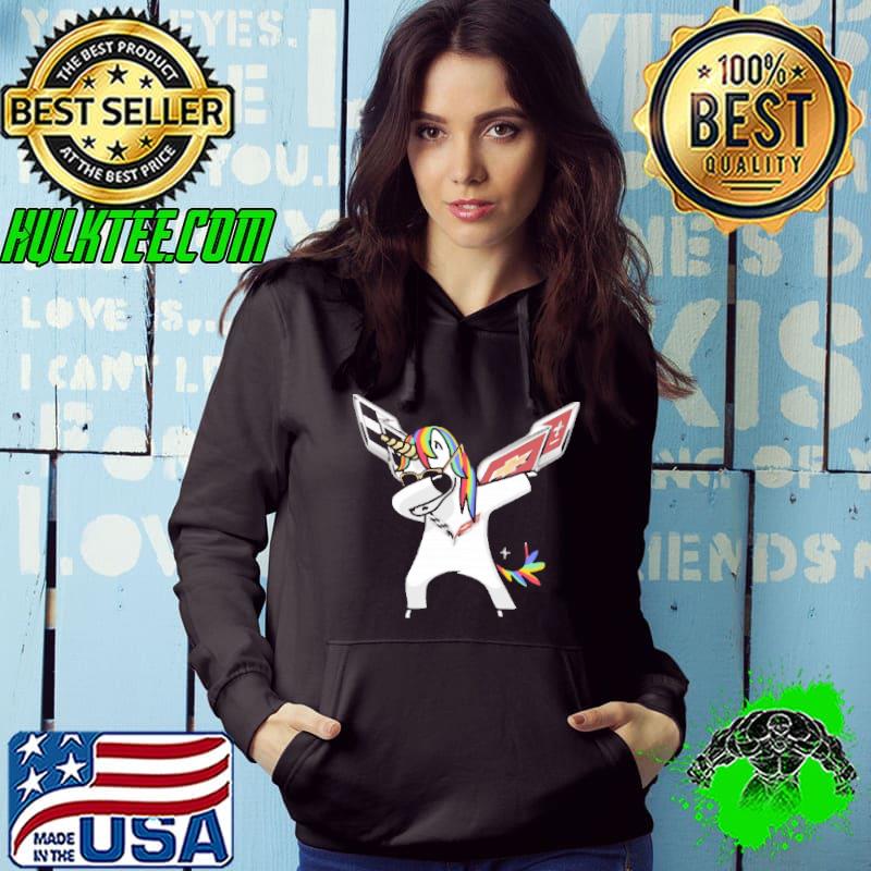 Premium car – I Flippin’ Love Corvette Dabbing Hip Hop Unicorn Shirt