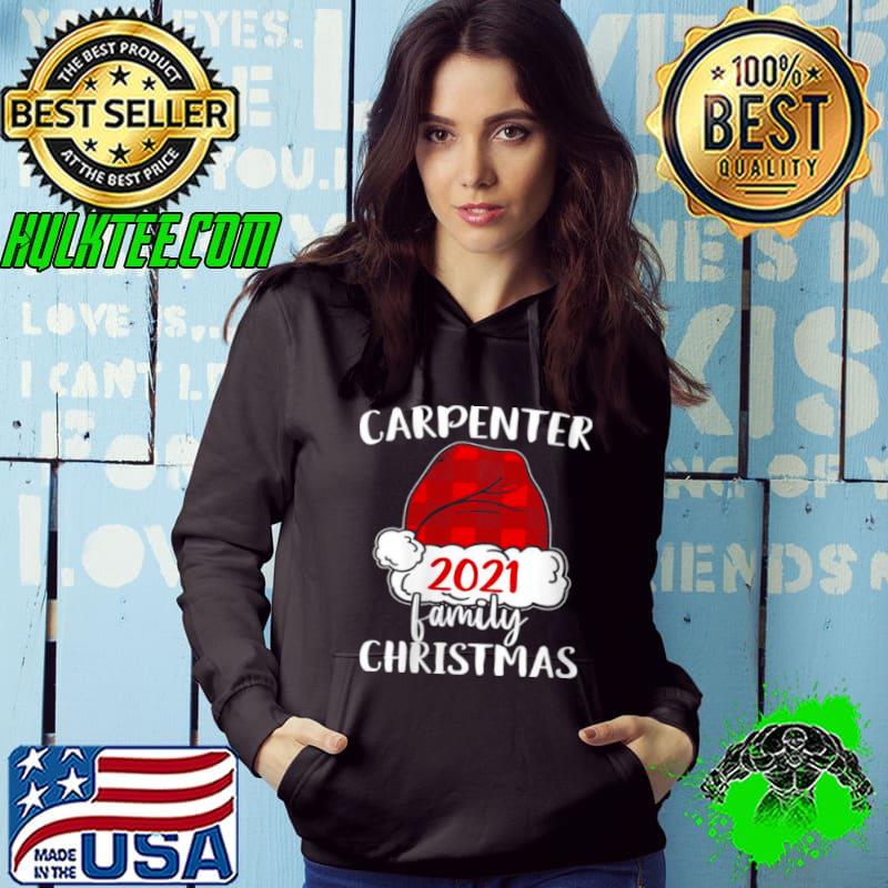 Premium Christmas 2021 Carpenter matching pajama Santa Hat Shirt